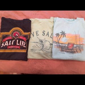 3 Soft Salt Life Pocket Tees